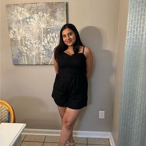 Elegant Black Women's Romper